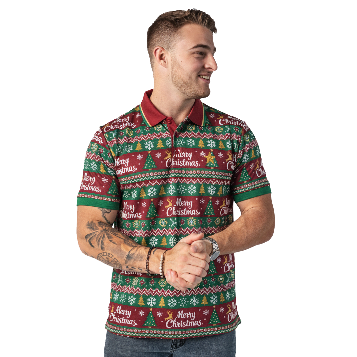 men's polo shirt — customized